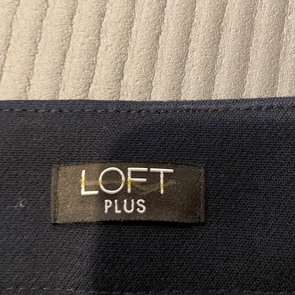 Navy high waisted wide leg trouser - Picture 6 of 7